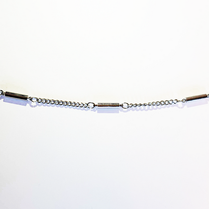 Magnethalsband, silver