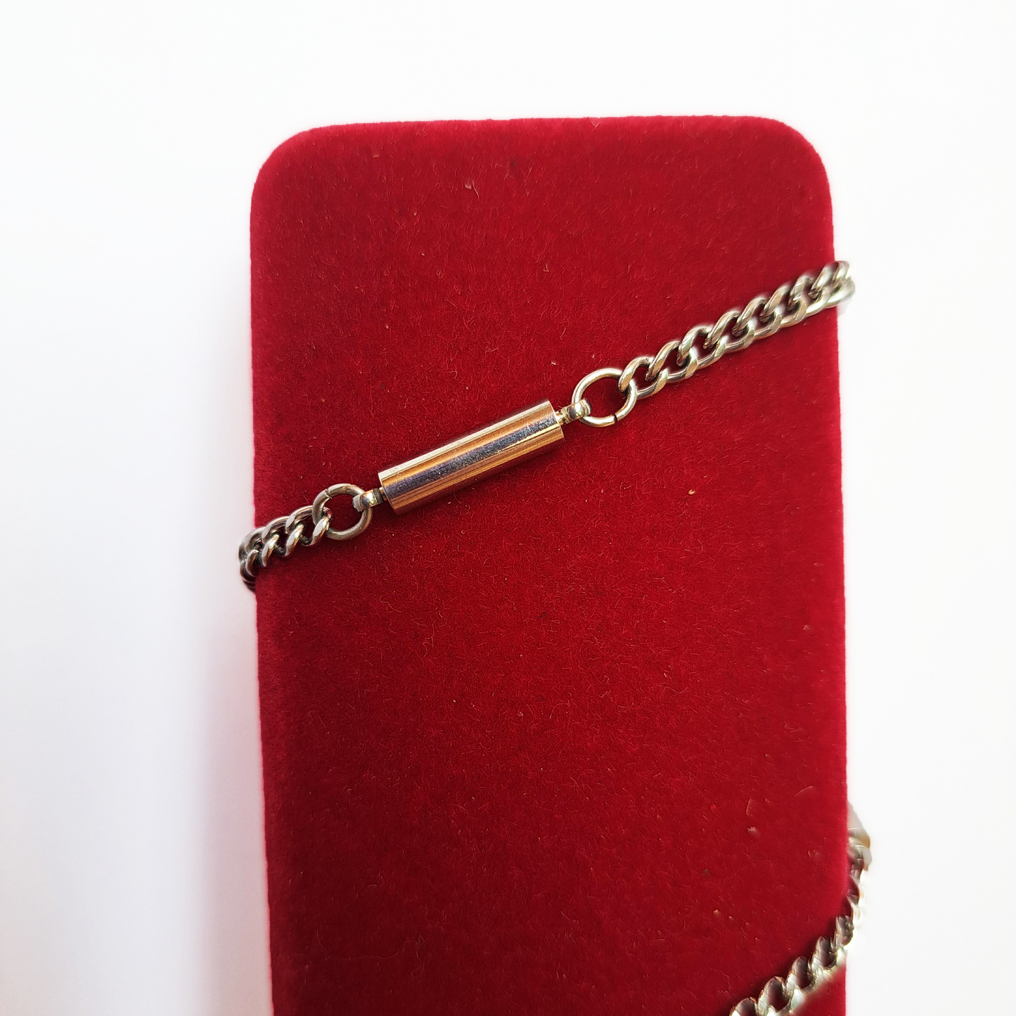 Magnethalsband, silver